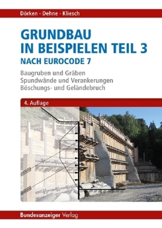 Baugruben und Gräben, Spundwände und Verankerungen, Böschungs- und Geländebruch