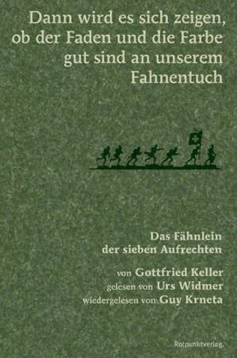 Dann wird es sich zeigen, ob der Faden und die Farbe gut sind an unserem Fahnentuch