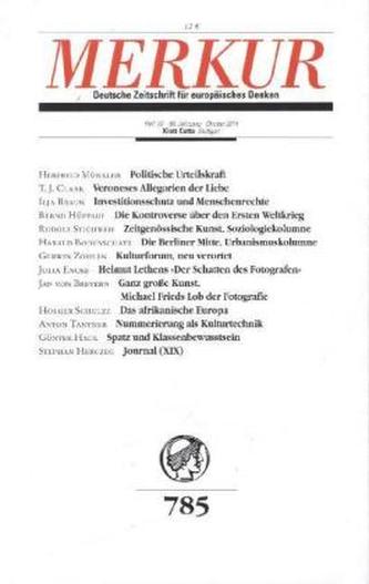 MERKUR Deutsche Zeitschrift für europäisches Denken. Nr.785