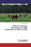 Effect of Climatic Parameters on Milk Production in Deoni Cattle