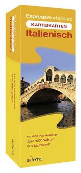 Expresswortschatz Italienisch, Karteikarten in Lernbox