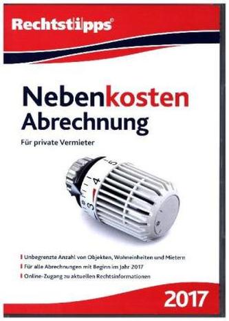 NebenkostenAbrechnung 2017, CD-ROM