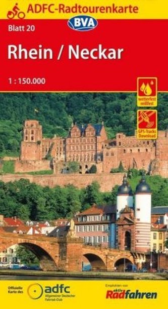 ADFC-Radtourenkarte Rhein/Neckar