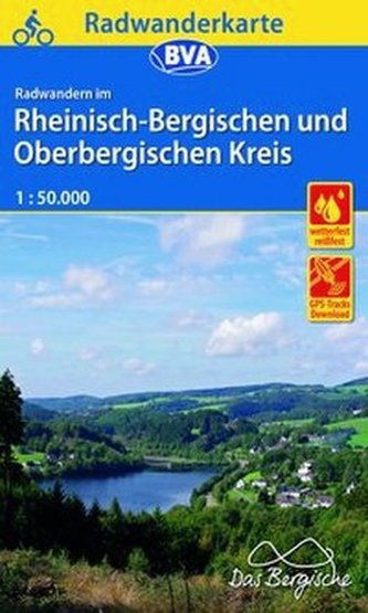 BVA Radwanderkarte Radwandern im Rheinisch-Bergischen und Oberbergischen Kreis 1:50.000, reiß- und wetterfest, GPS-Tracks Downlo