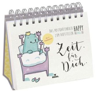 Happy me 'Zeit für dich' Postkartenbuch zum Aufstellen