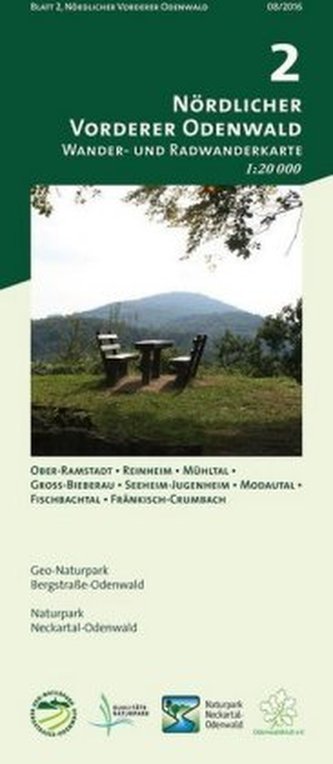 Odenwald Freizeitkarte Nördlicher Vorderer Odenwald