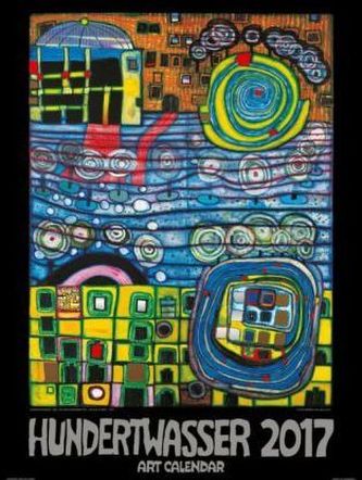 Hundertwasser Art Calendar 2017 (Format 65 x 49 cm)