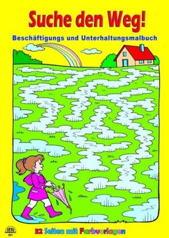 Beschäftigungsmalbuch 'Suche den Weg'