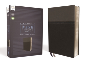 NASB, Thinline Bible, Leathersoft, Black, Red Letter Edition, 1995 Text, Comfort Print