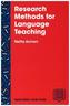 Research Methods for Language Teaching