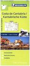 Michelin Karte Costa de Cantabria / Kantabrische Küste. Côte Cantabrique
