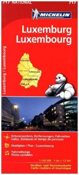 Michelin Karte Luxemburg / Luxembourg