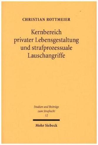 Kernbereich privater Lebensgestaltung und strafprozessuale Lauschangriffe