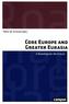 Core Europe and Greater Eurasia
