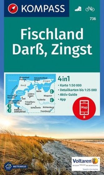 Kompass Karte Fischland, Darß, Zingst