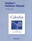 Student Solutions Manual for Calculus for Biology and Medicine