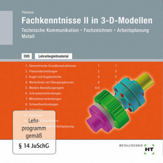 Lehrerbegleitmaterial Fachkenntnisse II in 3-D-Modellen, DVD-ROM