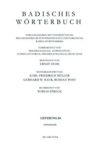 Badisches Wörterbuch. Bd.V/Lieferung 84