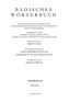 Badisches Wörterbuch. Bd.V/Lieferung 84