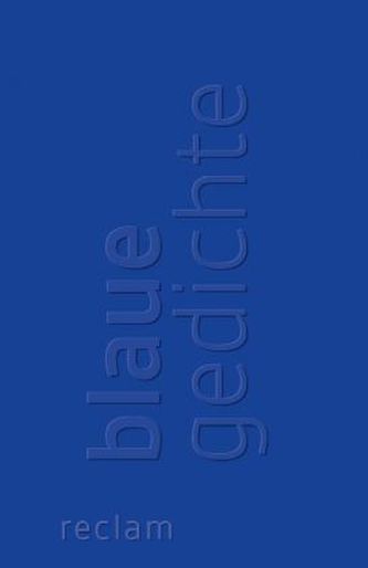 Blaue Gedichte Blaue Gedichte