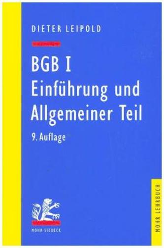BGB I: Einführung und Allgemeiner Teil