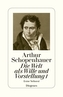 Die Welt als Wille und Vorstellung. Tl.1/1