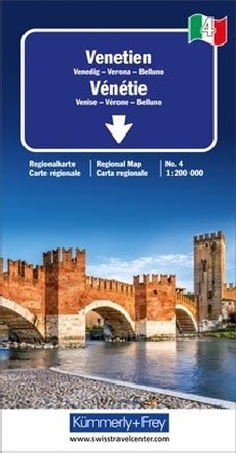 Kümmerly & Frey Regionalkarte Venetien. Vénétie. Venetia; Veneto
