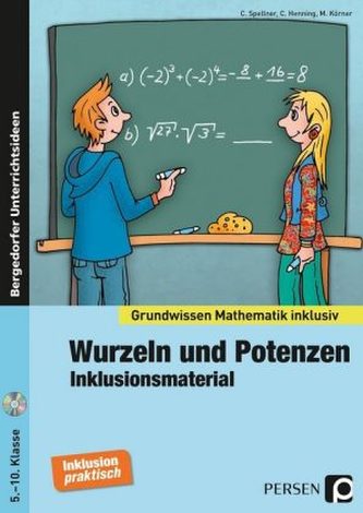 Wurzeln und Potenzen - Inklusionsmaterial, m. CD-ROM