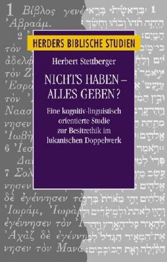 Nichts haben - alles geben? Nichts haben - alles geben?