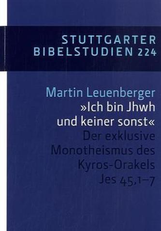 Ich bin Jhwh und keiner sonst