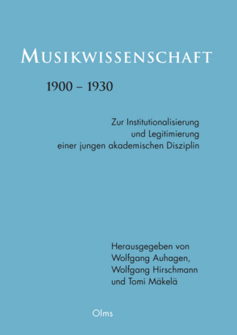Musikwissenschaft 1900-1930