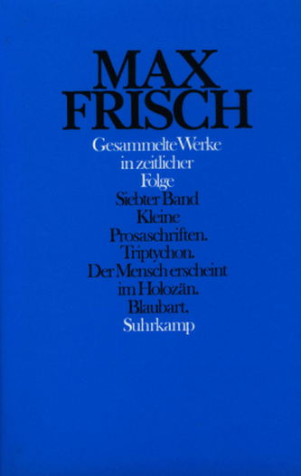 Gesammelte Werke in zeitlicher Folge. Bd.7