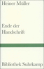 Ende der Handschrift