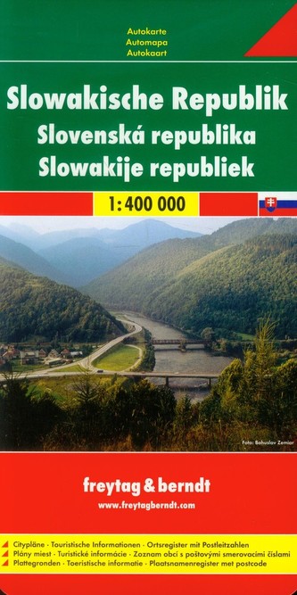 Freytag & Berndt Autokarte Slowakische Republik. Slowak Republic. Slovenska republika; Repubblica Slovacca