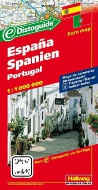 Hallwag Straßenkarte Spanien, Portugal. España, Portugal. Spain, Portugal; Espagne, Portugal