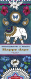 Happy days Geburtstagkalender zum Ausmalen