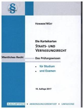 Staats- und Verfassungsrecht, Karteikarten