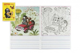 Krtko a škola - omaľovánka