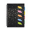 Spirálový sešit A5 s pořadačem - černý