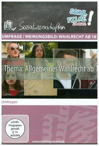Umfrage / Meinungsbild: Wahlrecht ab 16, 1 DVD