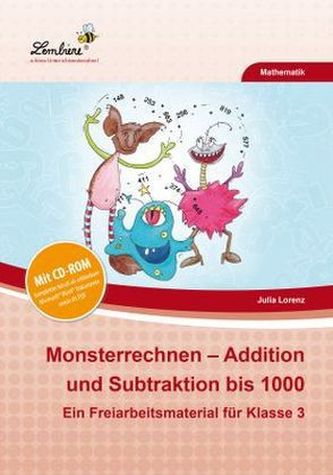 Monsterrechnen - Addition und Subtraktion bis 1000, m. CD-ROM