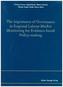 The Importance of Governance in Regional Labour Market Monitoring for Evidence-based Policy-Making