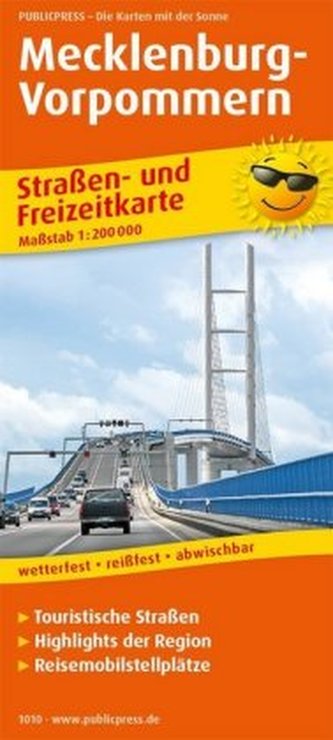 PublicPress Straßen- und Freizeitkarte Mecklenburg-Vorpommern