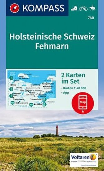 Kompass Karte Holsteinische Schweiz, Fehmarn, 2 Bl.
