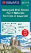 Kompass Karte Naturpark Drei Zinnen. Parco Naturale Tre Cime di Lavaredo