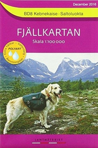 Amtliche Karte Schweden Fjällkartan. Bl.8