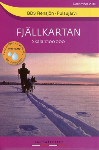 Amtliche Karte Schweden - Fjällkartan Rensjön - Pulsujärvi