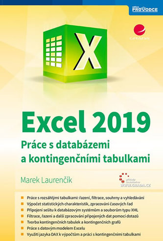 Excel 2019 - Práce s databázemi a kontingenčními tabulkami