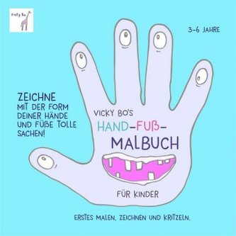 Vicky Bo's Hand-Fuß-Malbuch für Kinder