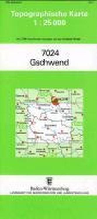 Topographische Karte Baden-Württemberg Gschwend